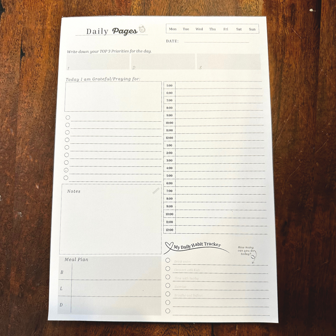 Daily Pages Notepad