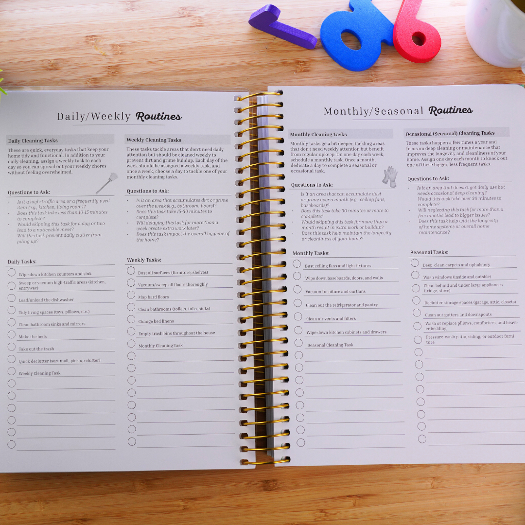 2025 Home Management & Homeschool Planner Bundle