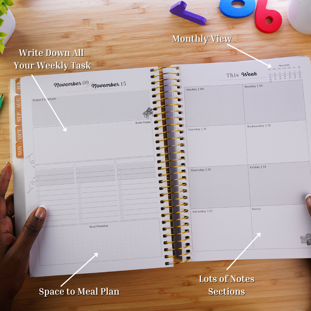 2025 Home Management & Homeschool Planner Bundle