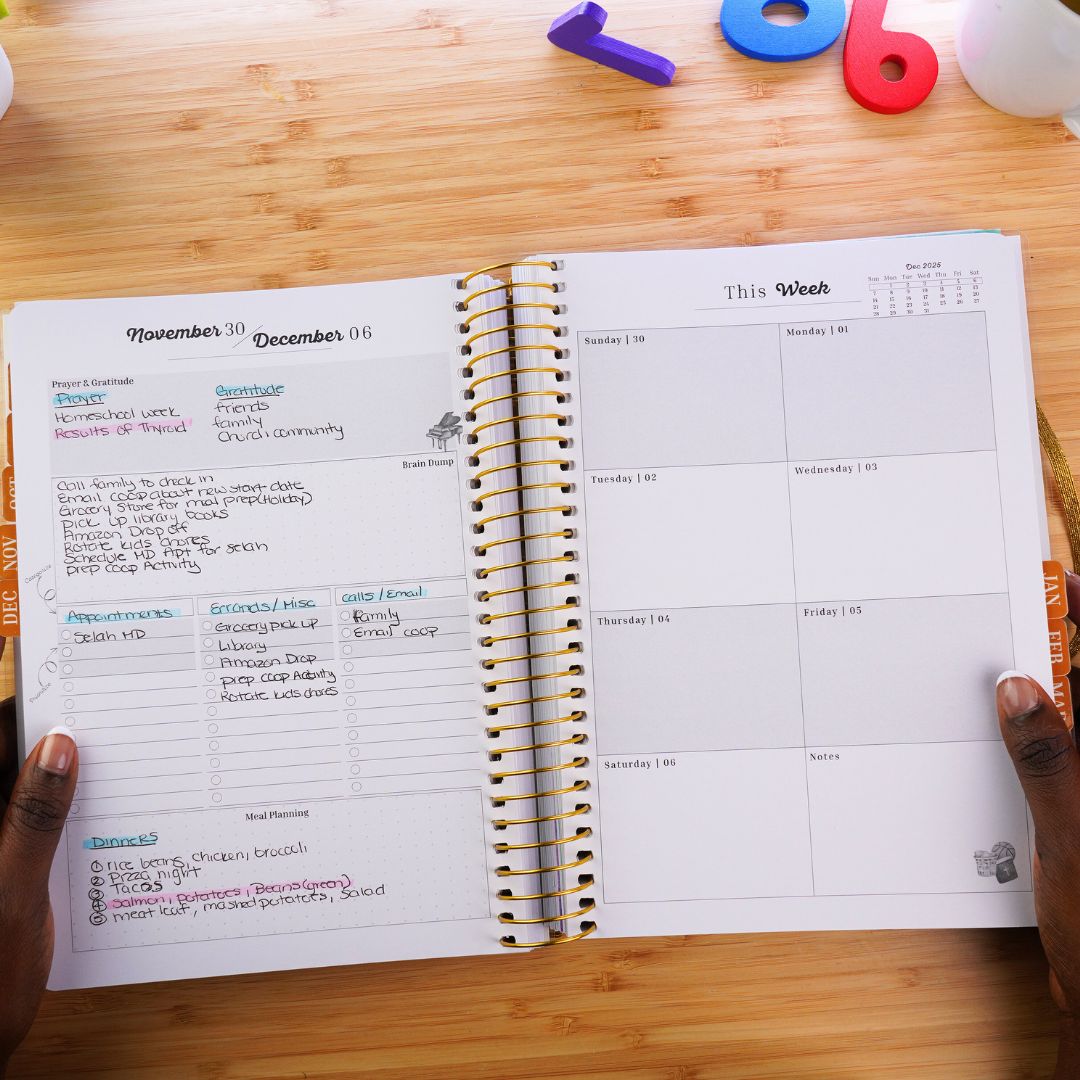 2025 Home Management & Homeschool Planner Bundle