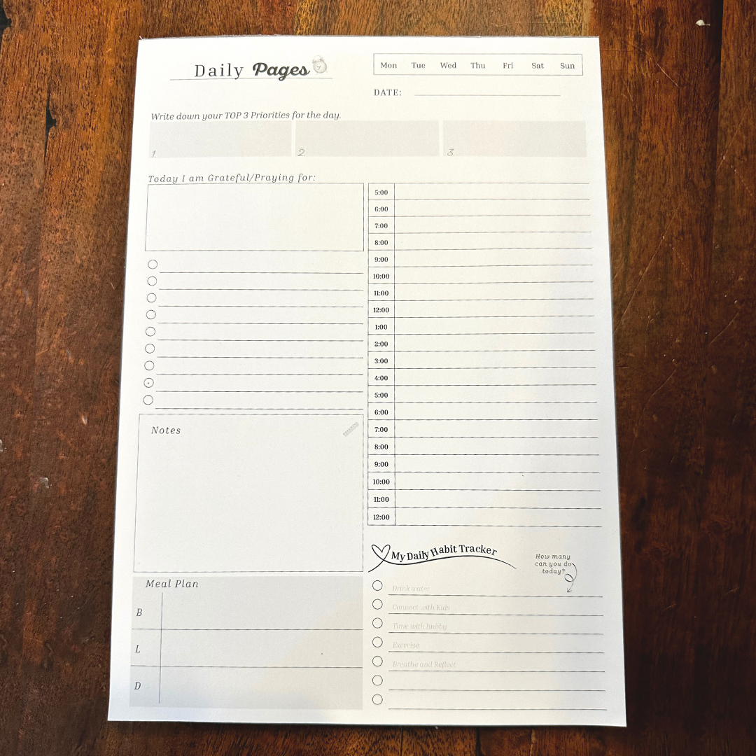 Daily Pages Notepad - Pre-Order