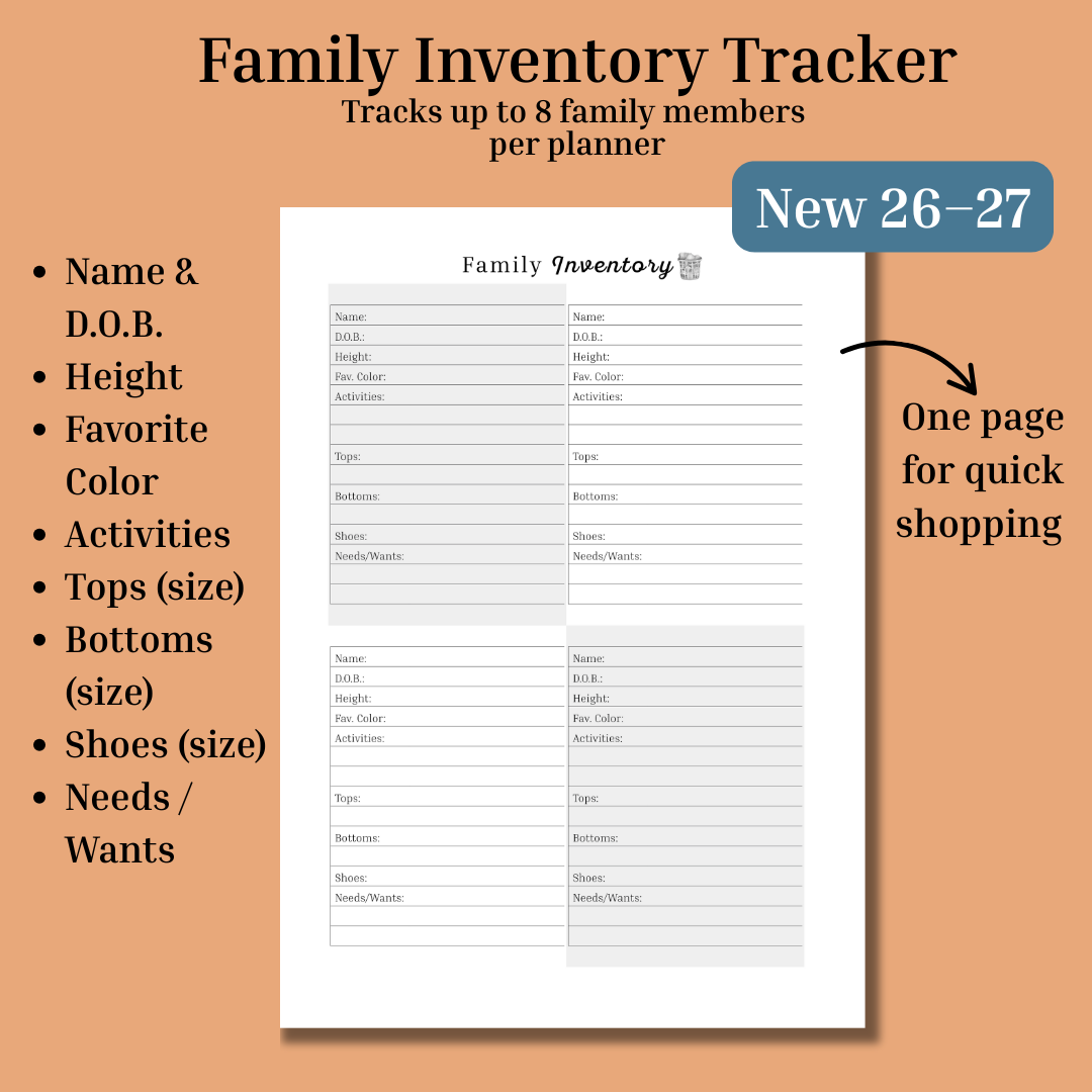 *Pre-Order* Home Management & Homeschool Planner Bundle — Blush Grace (Planner + Daily Pages) (2026–2027)