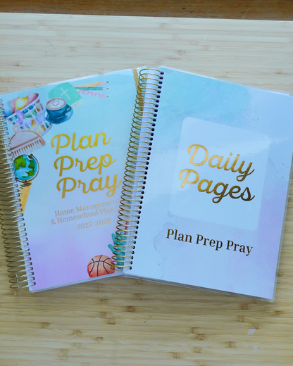 Plan Prep Pray Bundle — Everyday Beauty Dated Planner + Daily Pages Companion (July 2027–June 2028)
