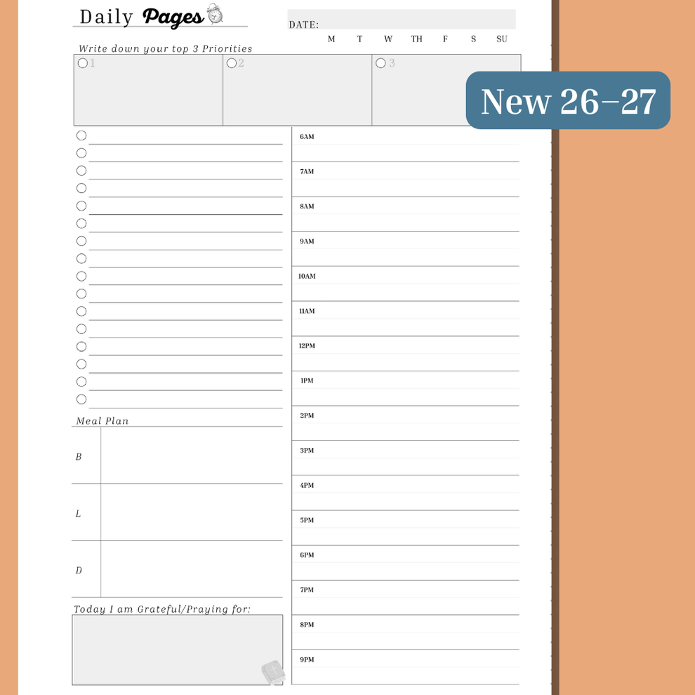Daily Pages 2026–2027 | Plan Prep Pray – Plan Prep Pray Planner