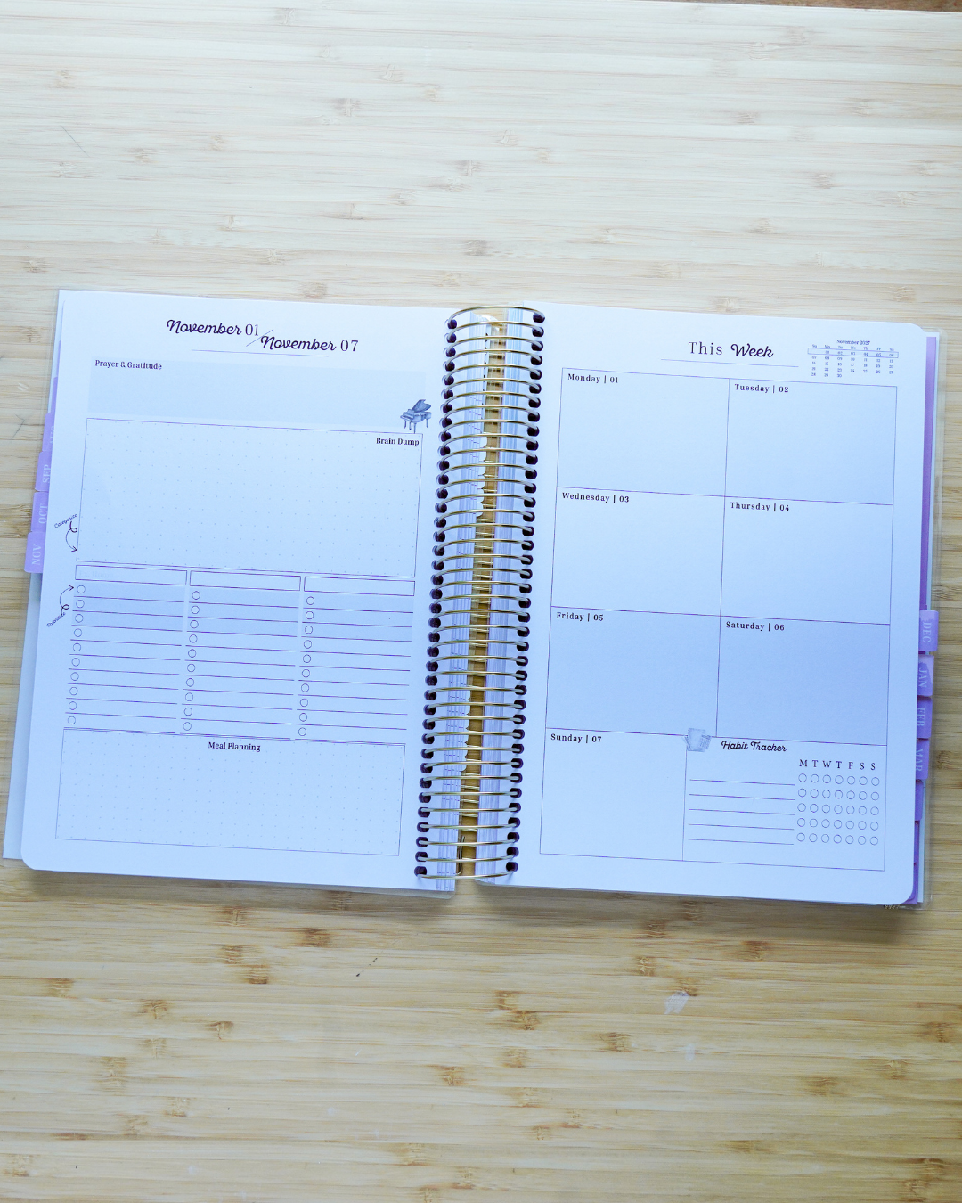 Everyday Beauty - Plan Prep Pray Home Management & Homeschool Planner - Dated (July 2027–June 2028)