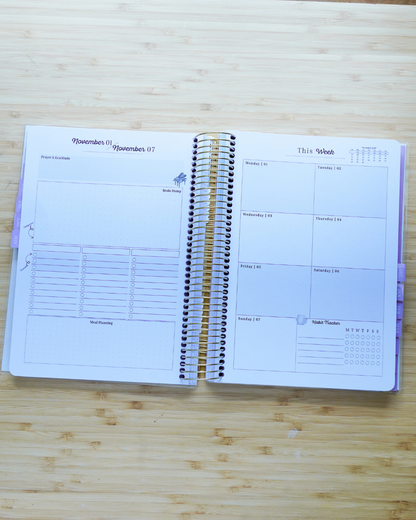 Everyday Beauty - Plan Prep Pray Home Management & Homeschool Planner - Dated (July 2027–June 2028)