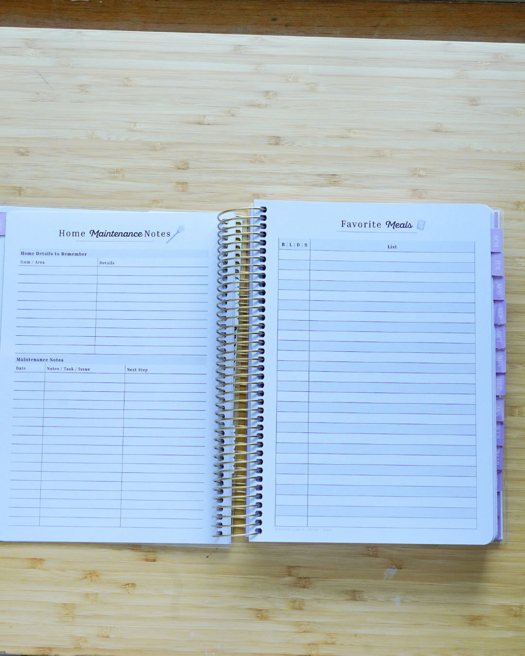 Everyday Beauty - Plan Prep Pray Home Management & Homeschool Planner - Dated (July 2027–June 2028)