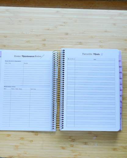 Everyday Beauty - Plan Prep Pray Home Management & Homeschool Planner - Dated (July 2027–June 2028)
