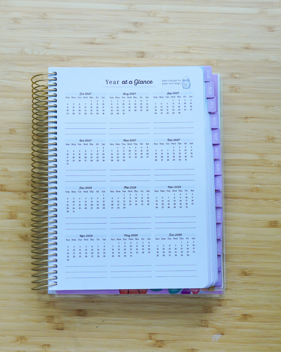 Everyday Beauty - Plan Prep Pray Home Management & Homeschool Planner - Dated (July 2027–June 2028)