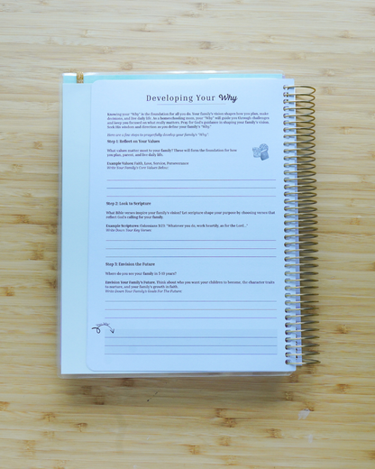 Everyday Beauty - Plan Prep Pray Home Management & Homeschool Planner - Dated (July 2027–June 2028)