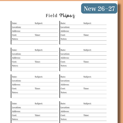*Pre-Order* Home Management & Homeschool Planner Bundle — Blush Grace (Planner + Daily Pages) (2026–2027)