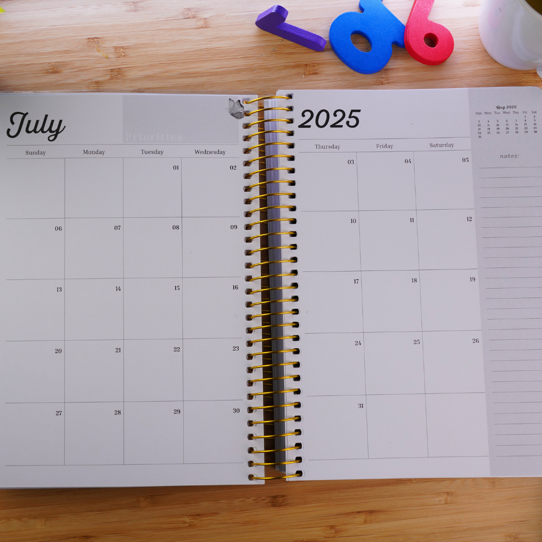 *Pre-Order* Home Management & Homeschool Planner — Blush Grace (2026–2027)