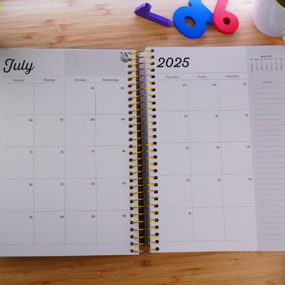 *Pre-Order* Home Management & Homeschool Planner — Blush Grace (2026–2027)