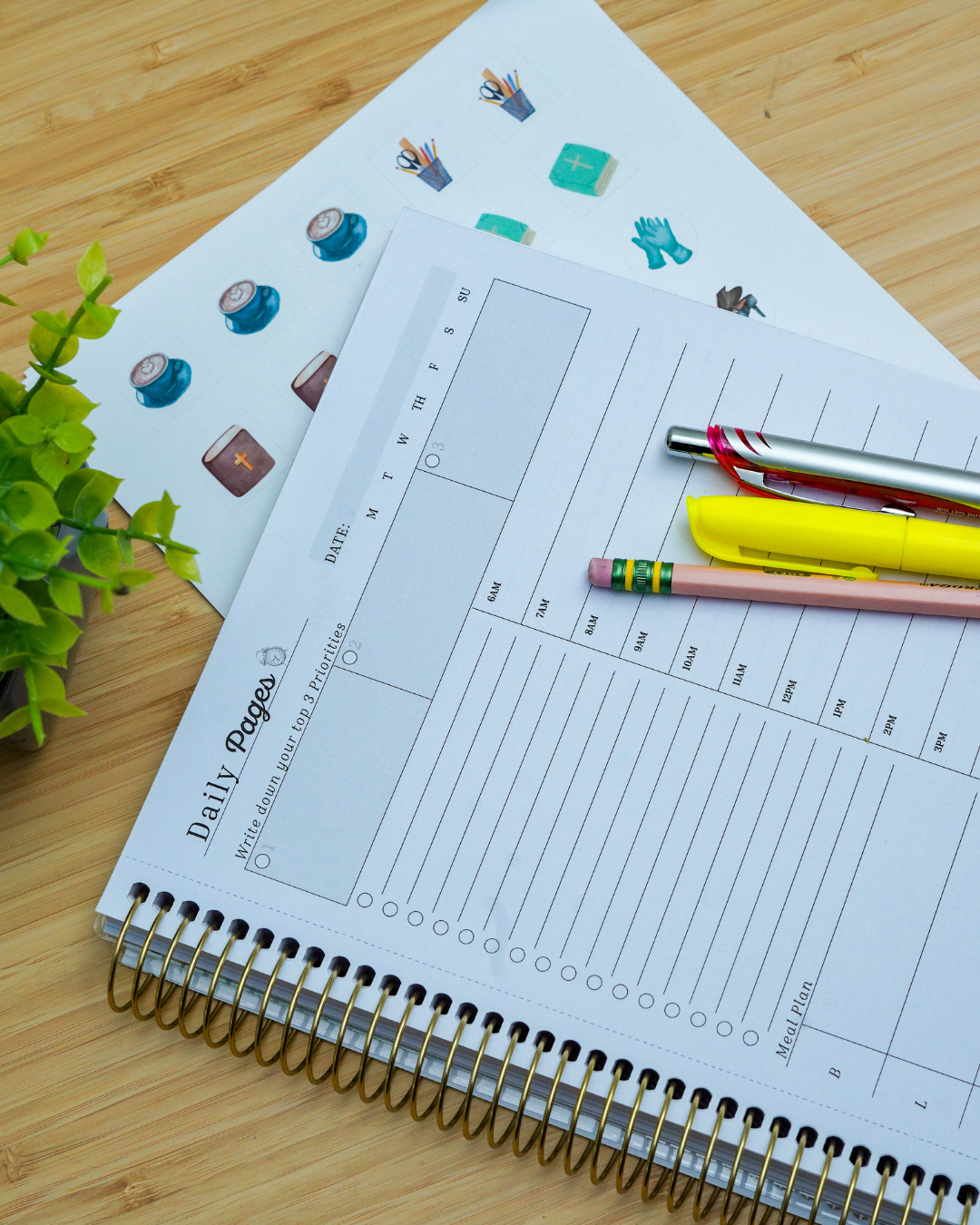 Plan Prep Pray Bundle — Simply Faithful Undated Planner + Daily Pages Companion