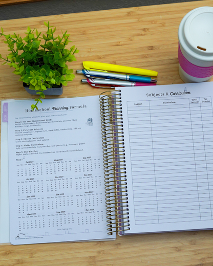 Everyday Beauty - Plan Prep Pray Home Management & Homeschool Planner - Dated (July 2027–June 2028)