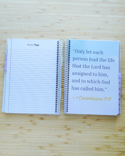 Everyday Beauty - Plan Prep Pray Home Management & Homeschool Planner - Dated (July 2027–June 2028)