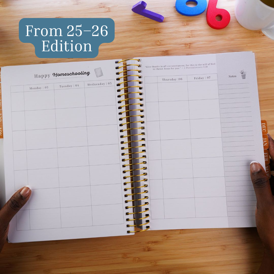 *Pre-Order* Home Management & Homeschool Planner Bundle — Blush Grace (Planner + Daily Pages) (2026–2027)