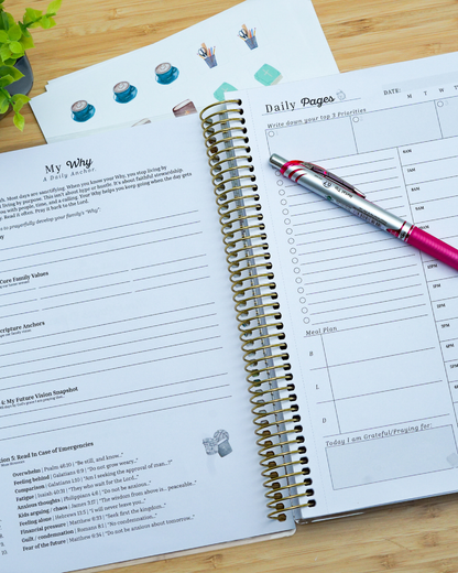 Plan Prep Pray Bundle — Simply Faithful Undated Planner + Daily Pages Companion